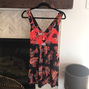 Free People Floral-Print Mini Dress